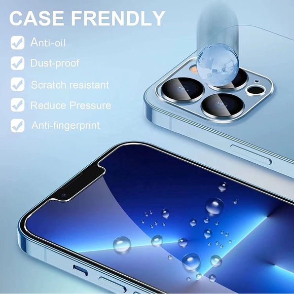 3 Pack Screen Protector With Camera Lens iPhone 14 Pro. - Picture 5 of 7